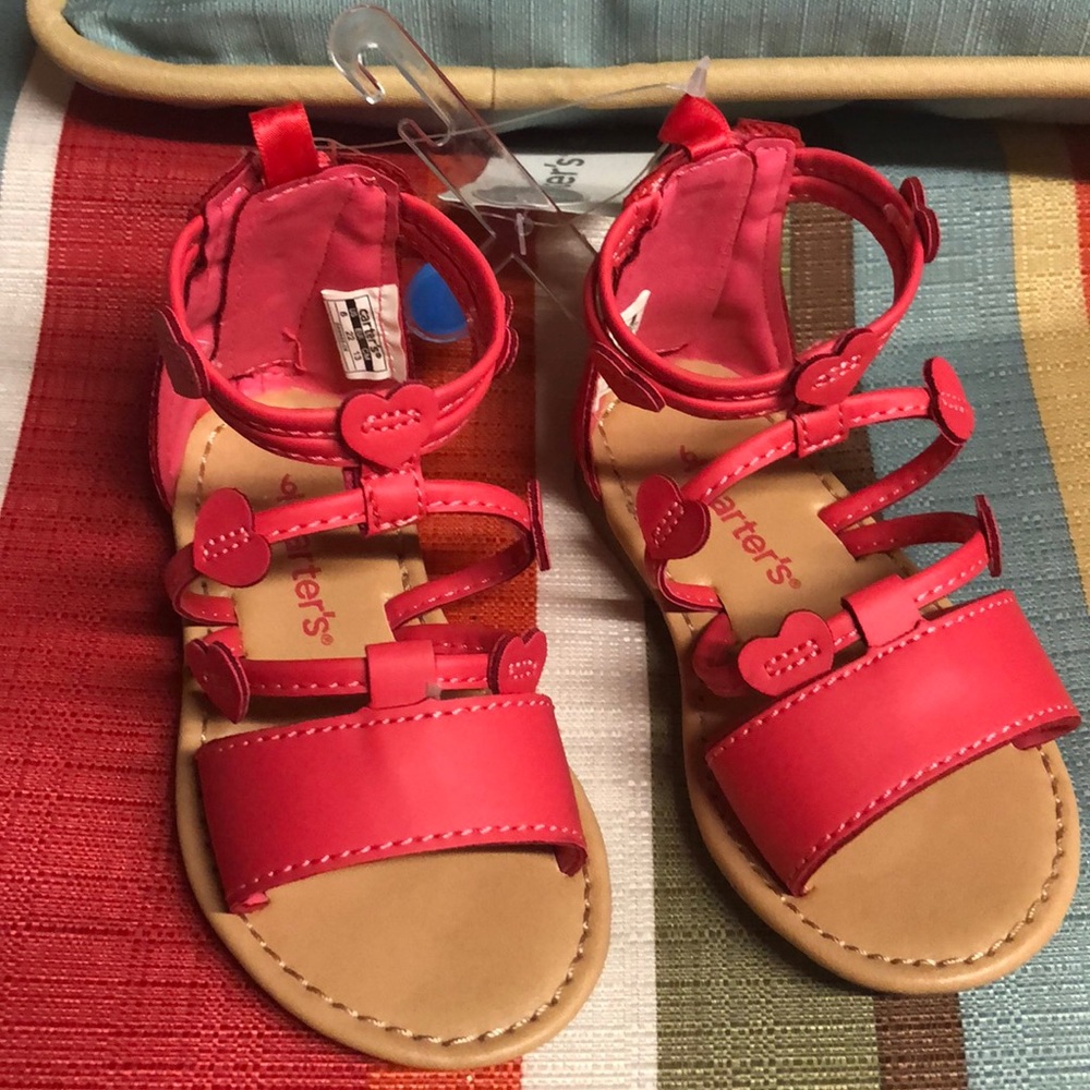 Nwt Carters deep pink sandals size 6
